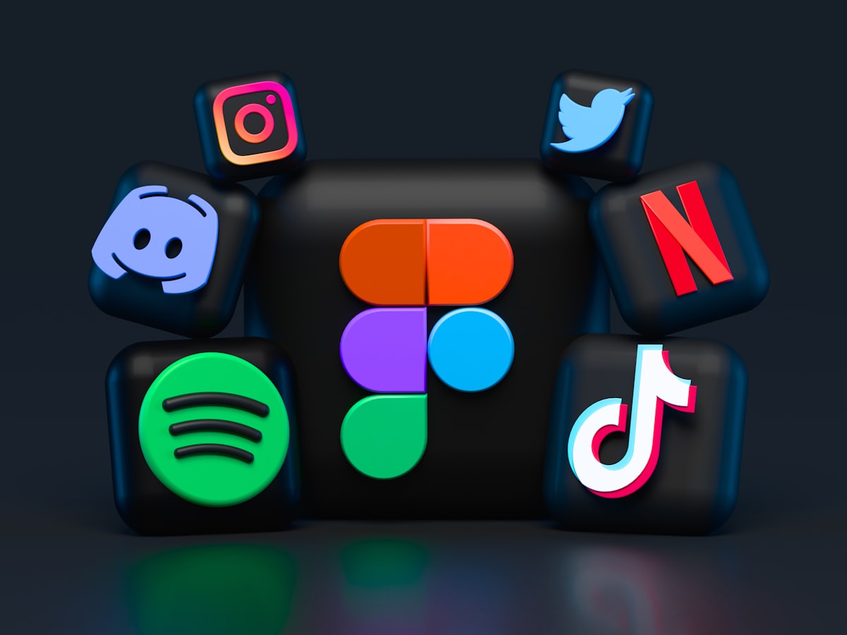 Social media apps on a phone